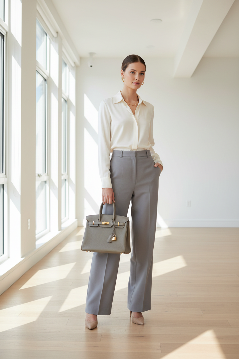 Hermes Birkin 30 Gris Perle Togo with Gold Hardware
