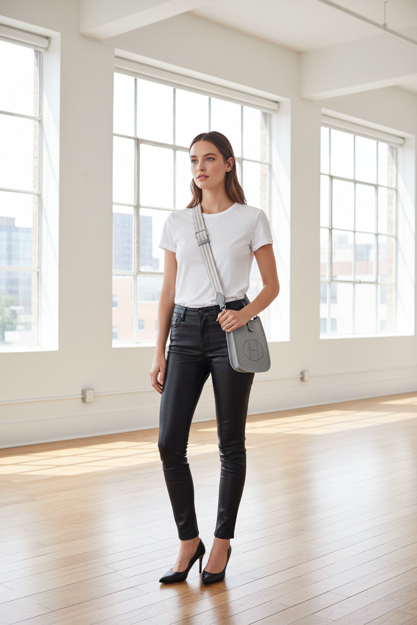 Hermes Blue Glacier Evelyne Crossbody Tres Petit Modele