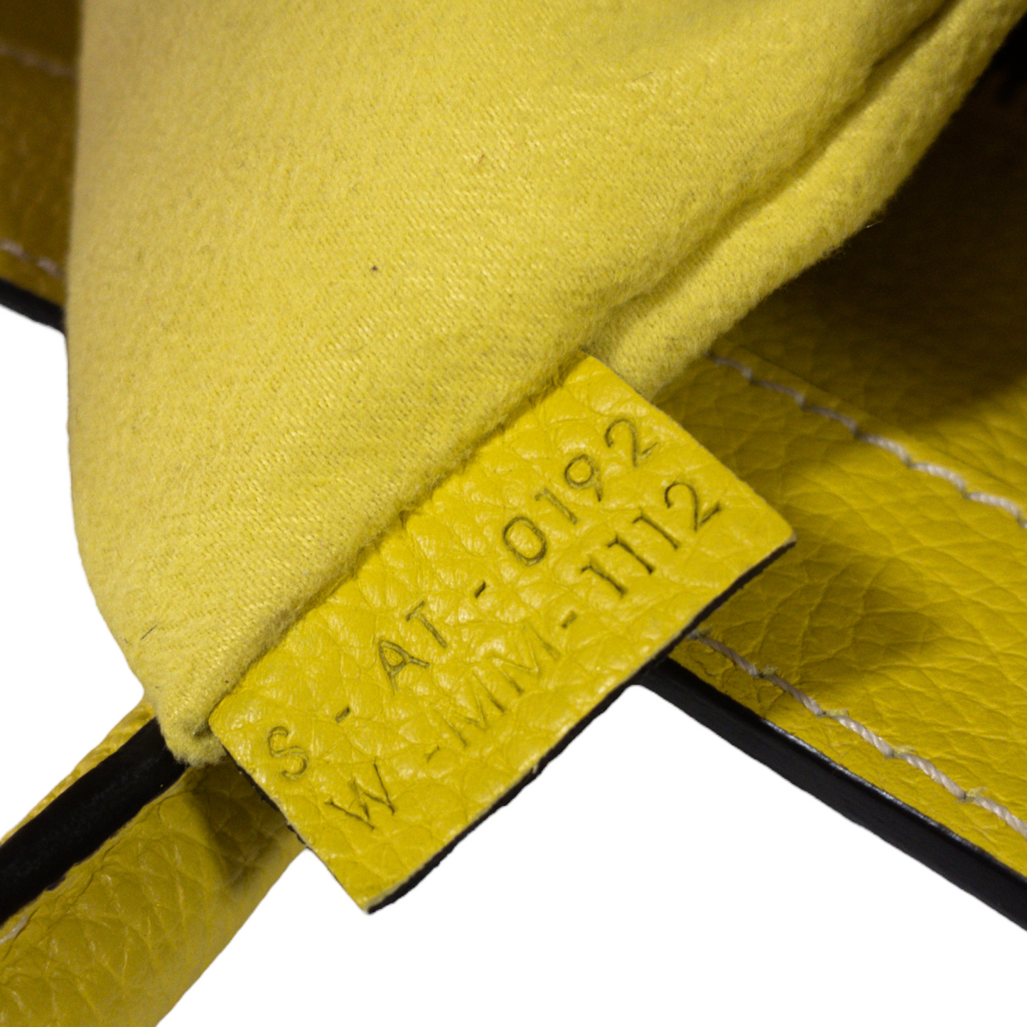 Celine Yellow Drummed Mini Luggage Tote