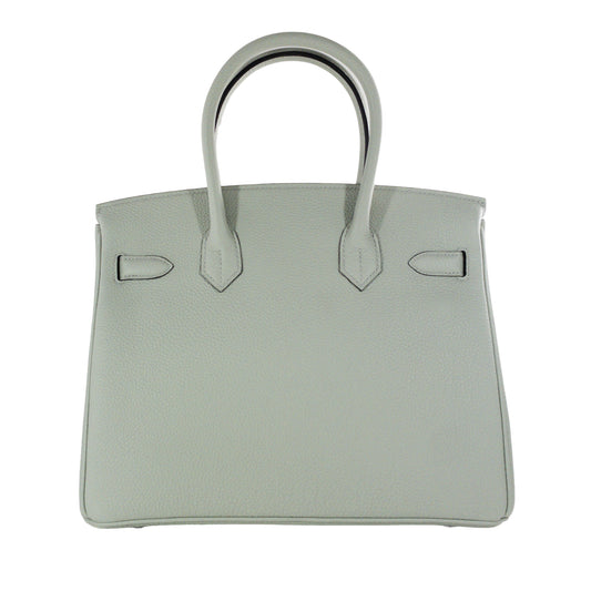 Hermes Gris Neve Togo Birkin 30 PHW