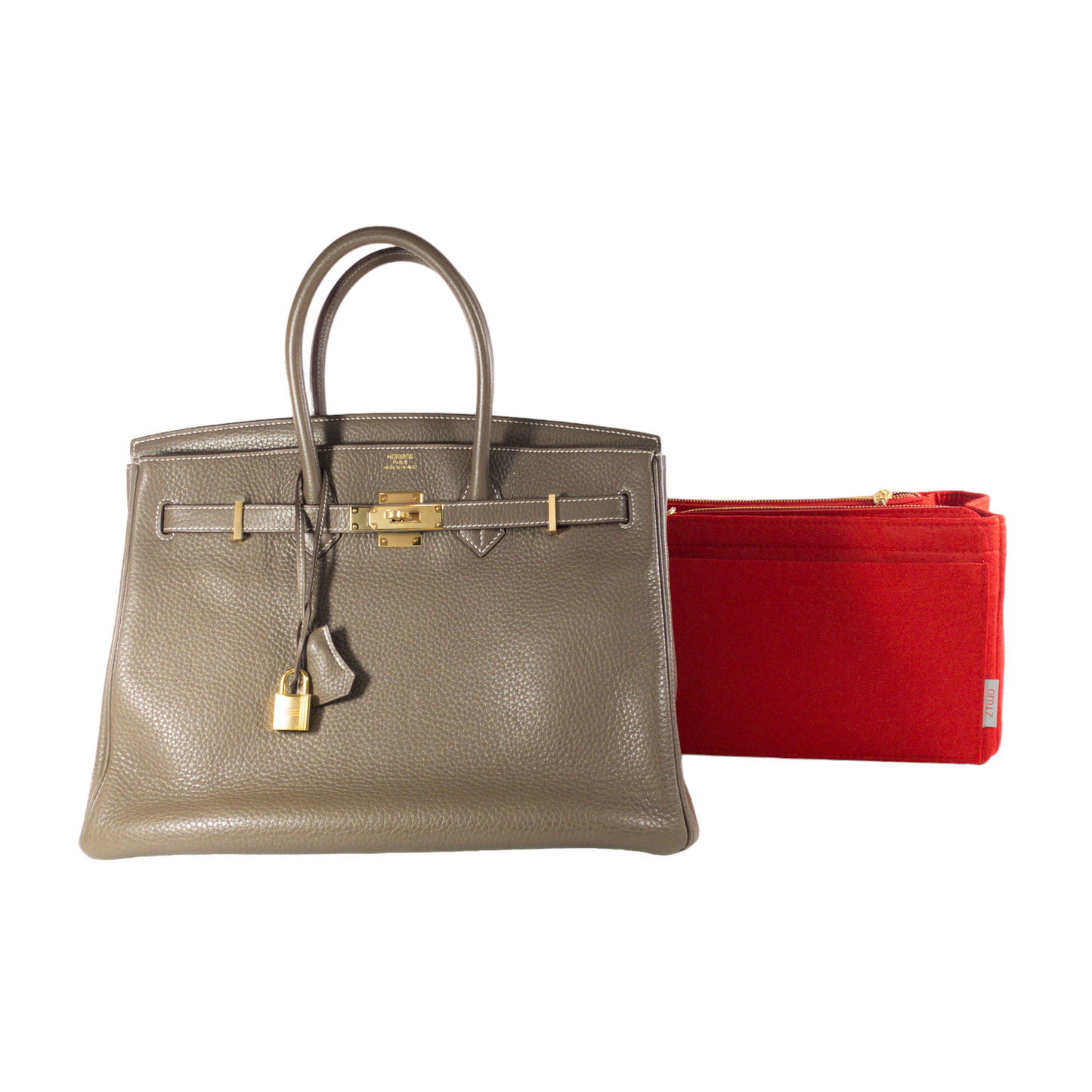 Hermes Etoupe Birkin 35 Clemence GHW