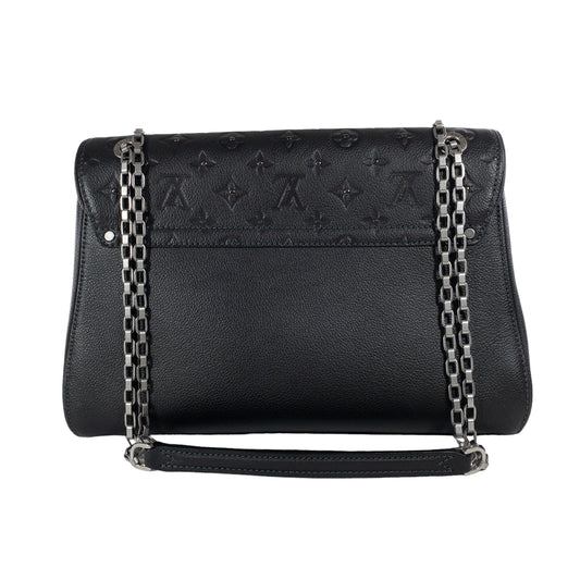 Louis Vuitton Graphite Metallic Saint Germain Studded Flap Bag