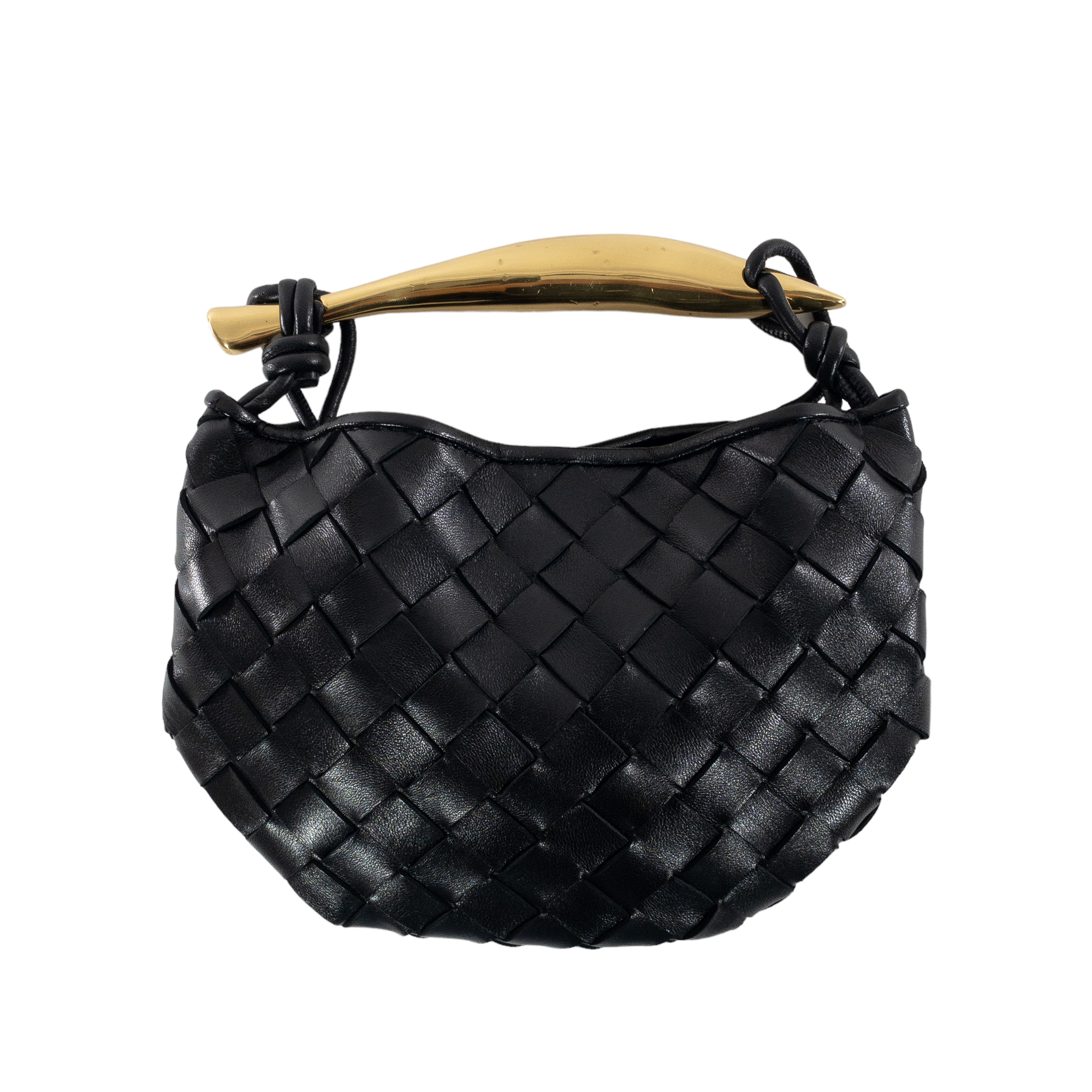 Bottega Veneta Black Mini Sardine Hobo