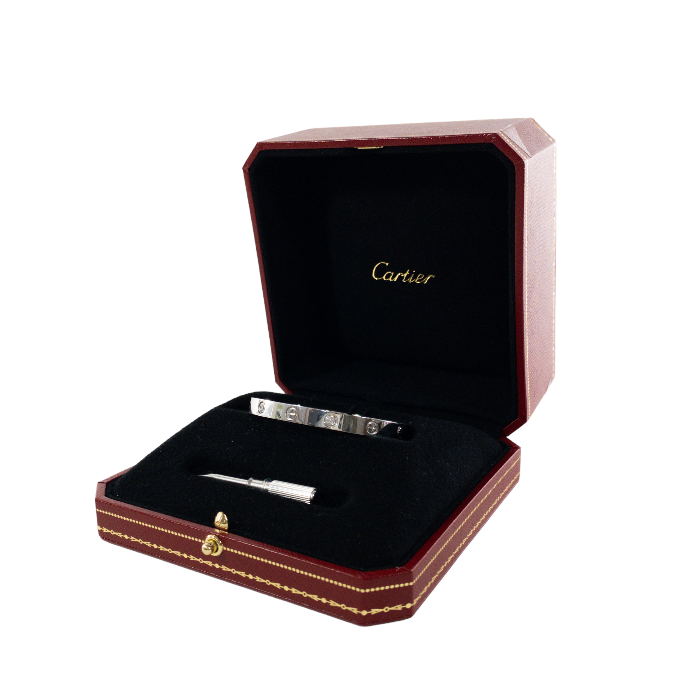 Cartier White Gold Diamond Love Bracelet