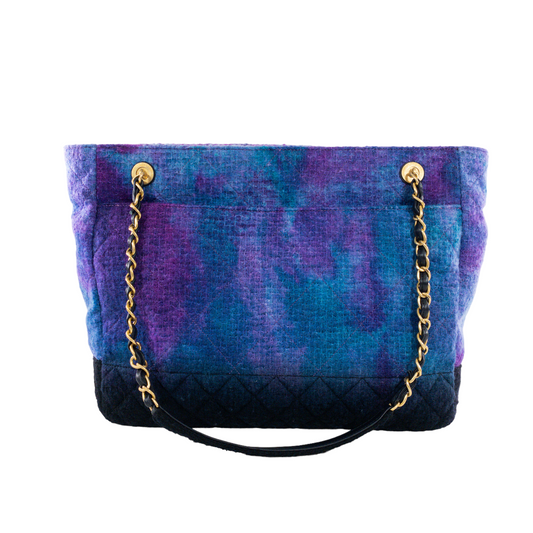 Chanel Watercolor Tweed Shopping Tote