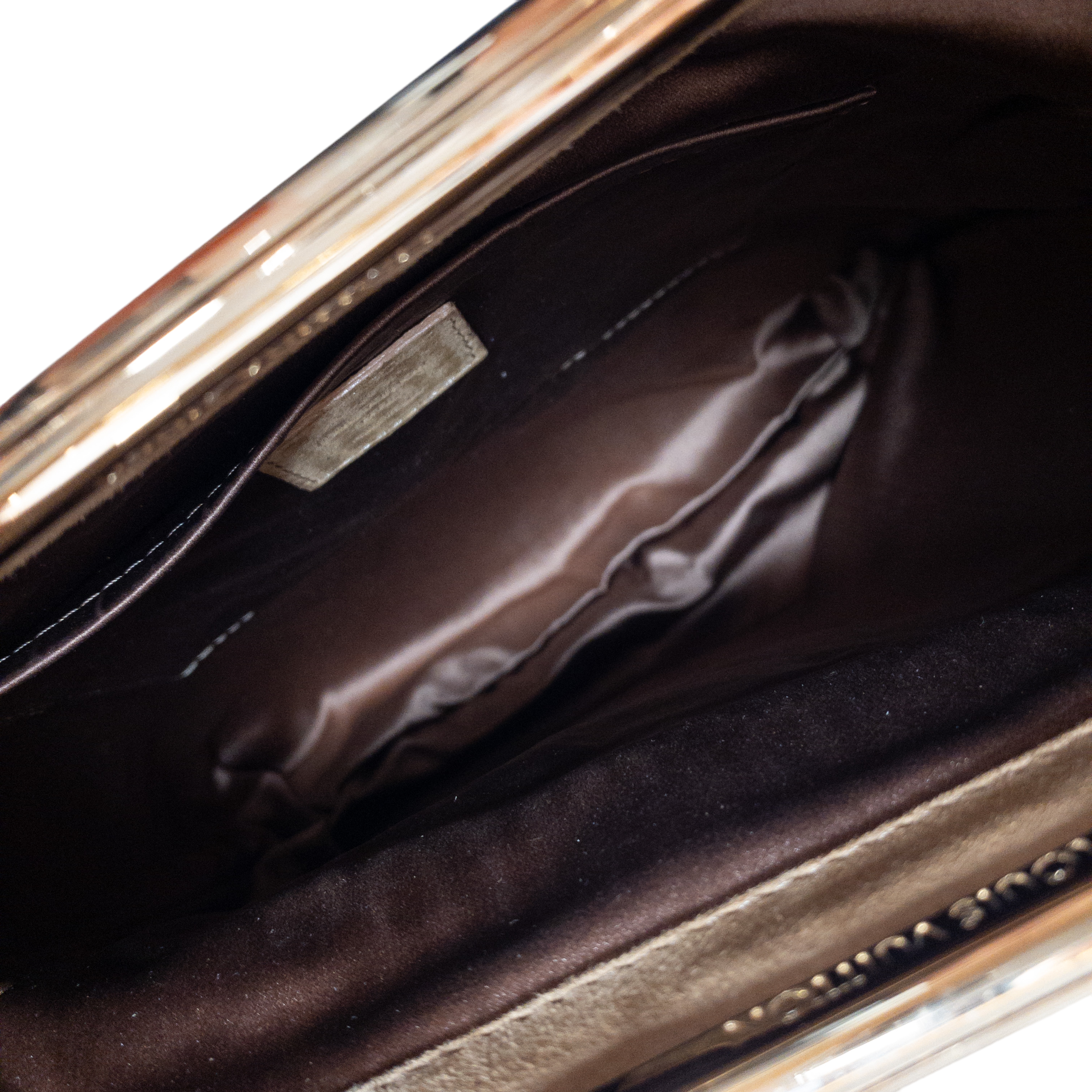 Louis Vuitton Suede Safran Afterdark Fold-Over Clutch
