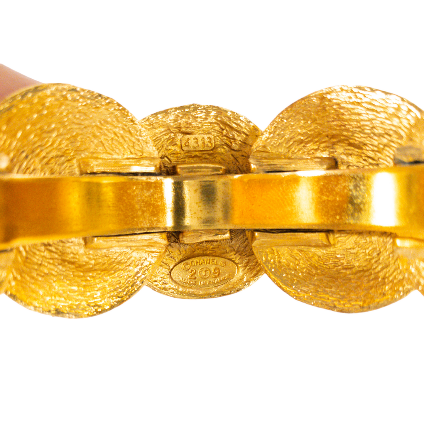 Chanel Vintage Round CC Medallion Cuff