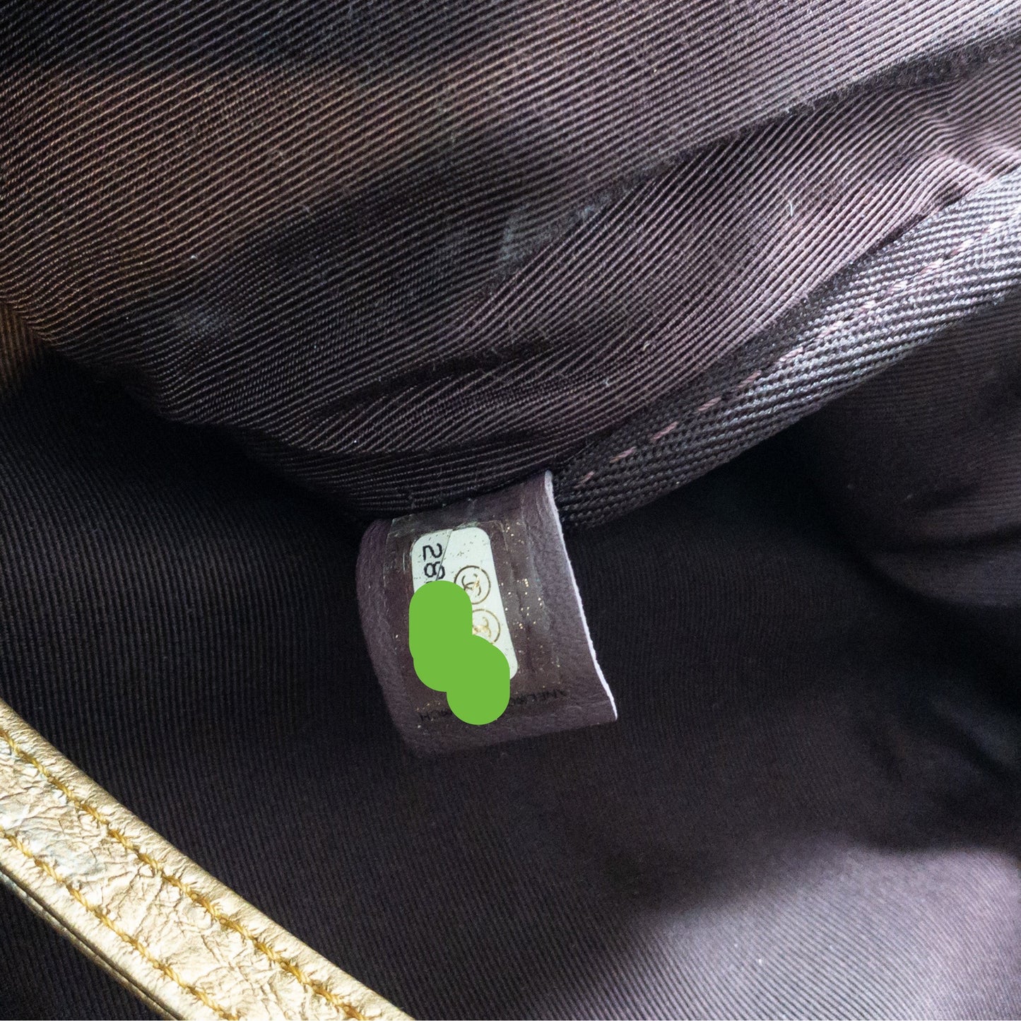 Chanel Gold Graffiti Canvas Backpack