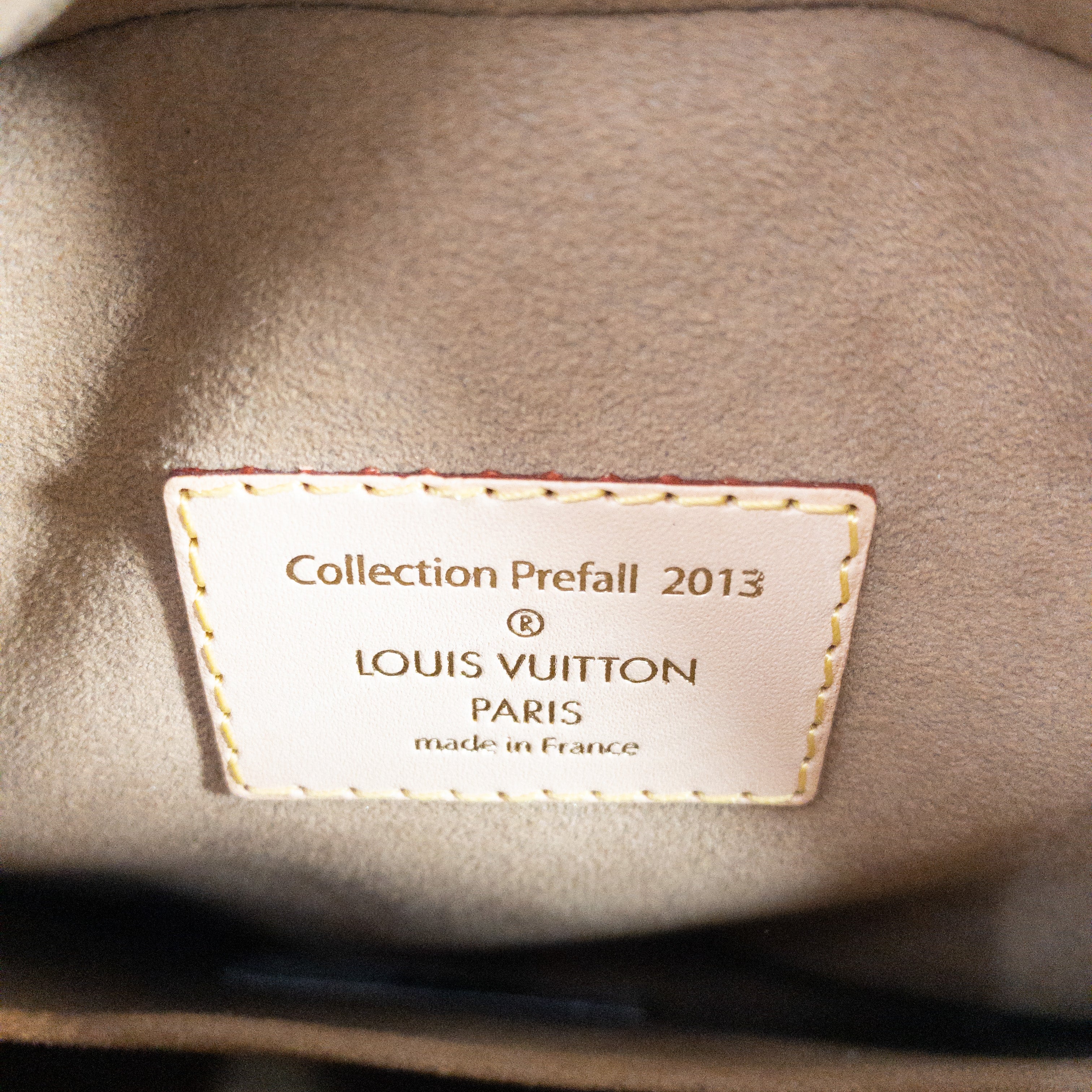 Louis Vuitton Velvet Embroidered Deauville Cube