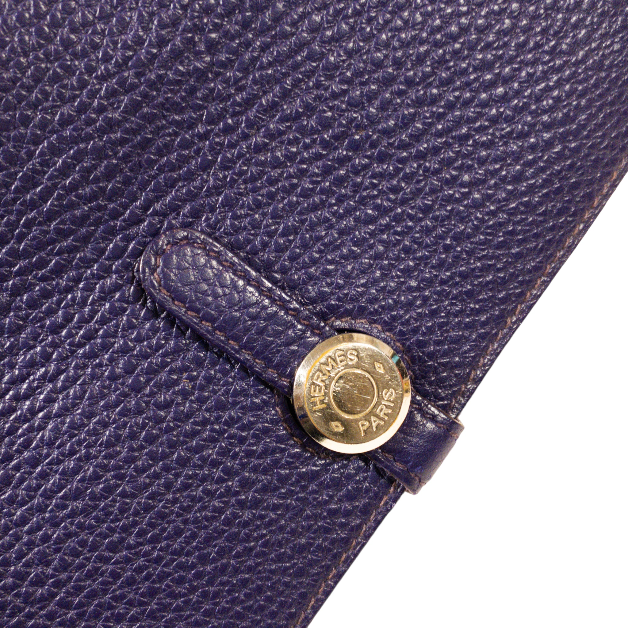 Hermes Purple Dogon Wallet