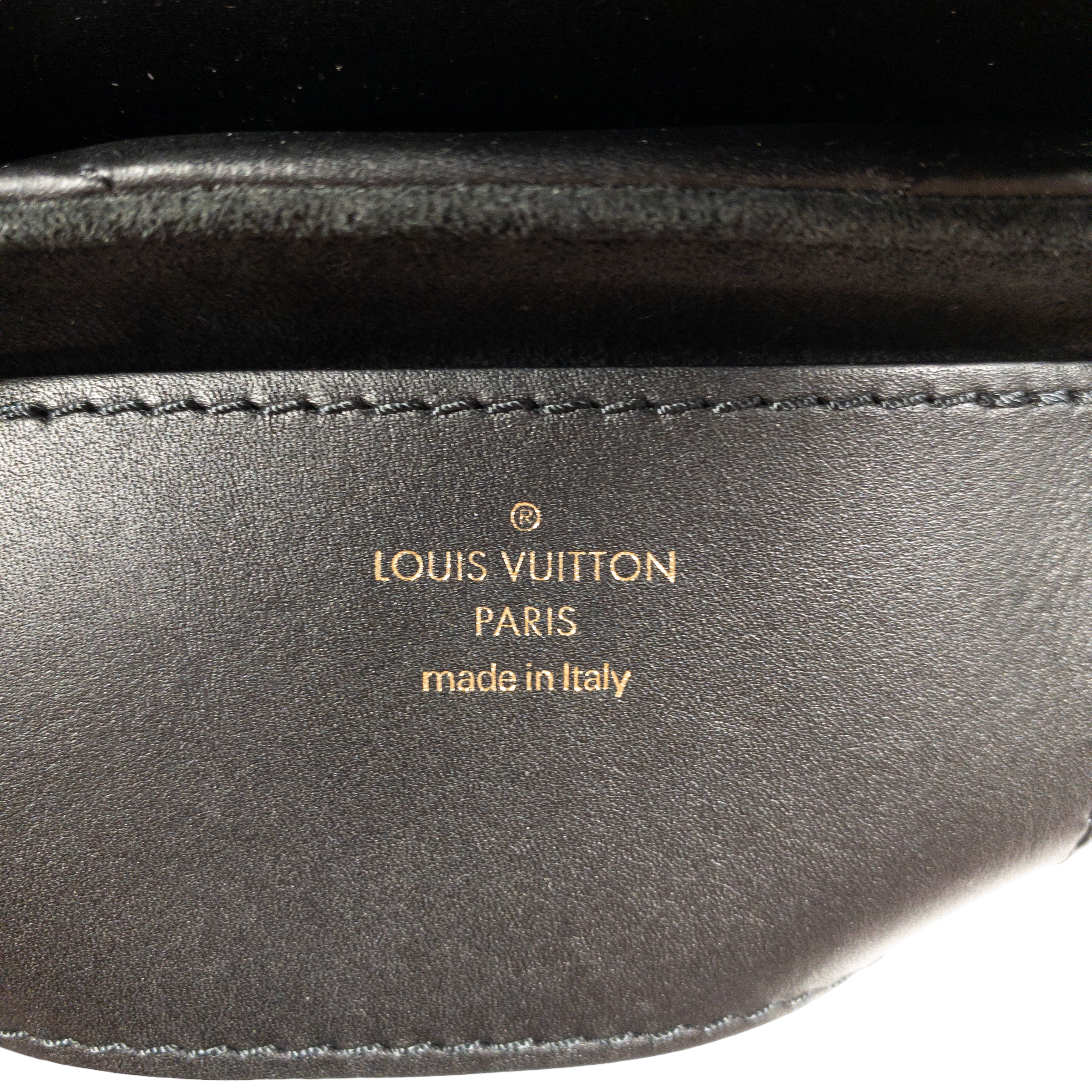 Louis Vuitton Black Quilted Wave Pochette