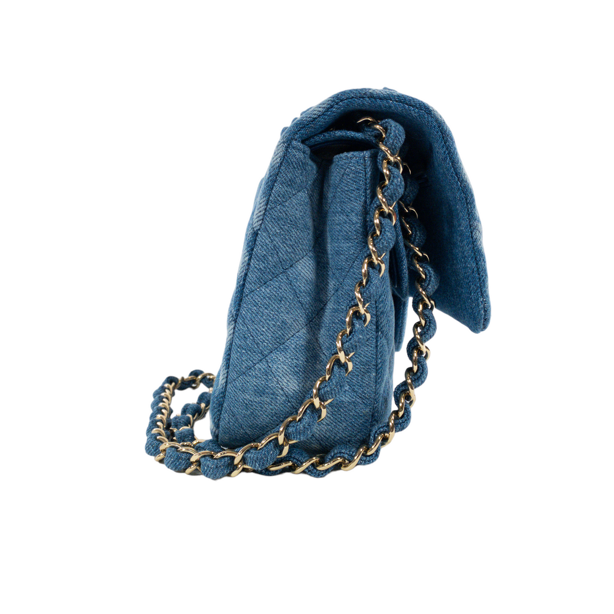 CHANEL - 説明必要❓Washed CC Denim Chanel 25 スモール ハンドバッグ、ウォッシュド デニム、ブルー