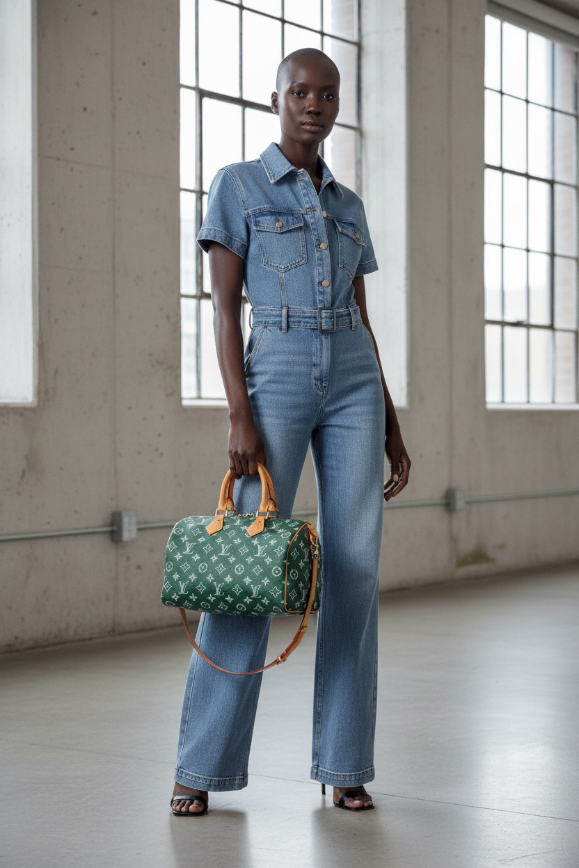 LOUIS VUITTON Calfskin Monogram Speedy P9 Bandouliere 30 Green