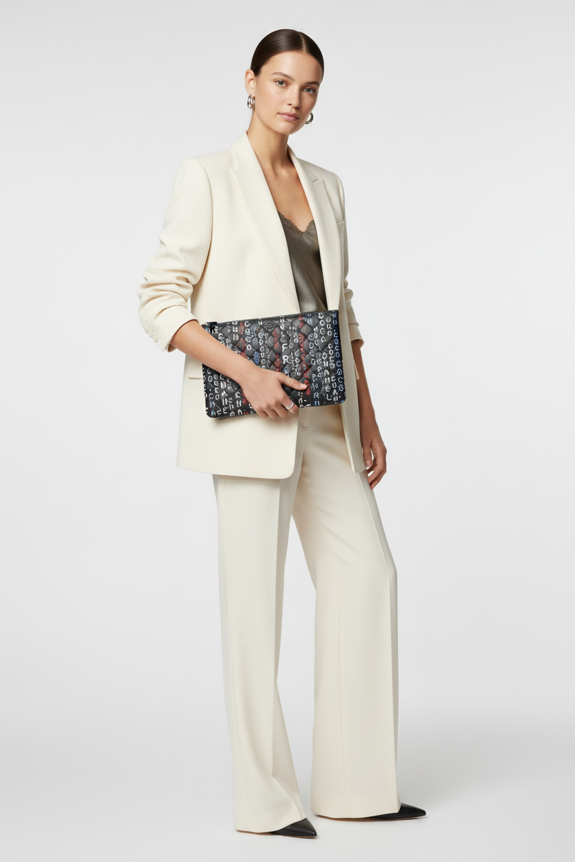 Model with Chanel Black Data Center O-Case