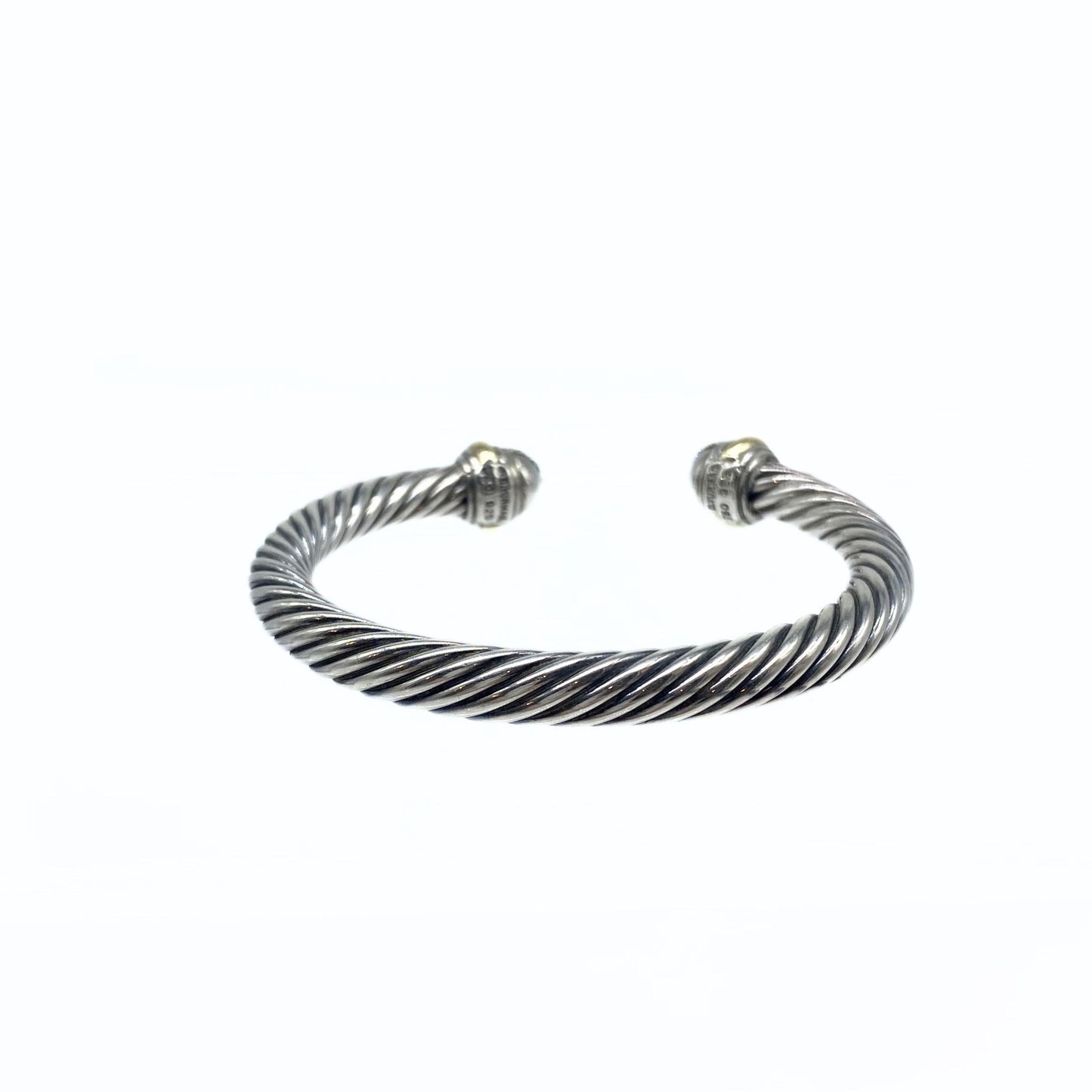 David Yurman Sterling Silver with 14K Yellow Gold and Pavé Diamond Domes