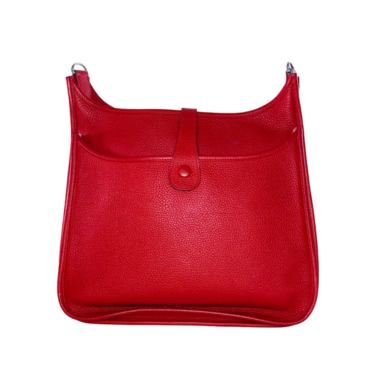 Hermes Rouge Casaque Evelyne GM PHW
