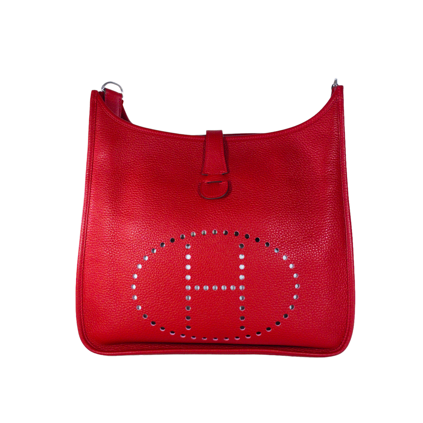 Hermes Rouge Casaque Evelyne GM PHW