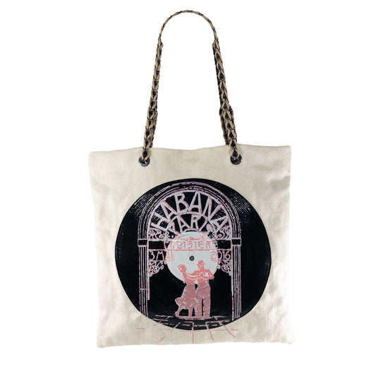 Chanel Beige Coco Cuba Record Embroidered Tote