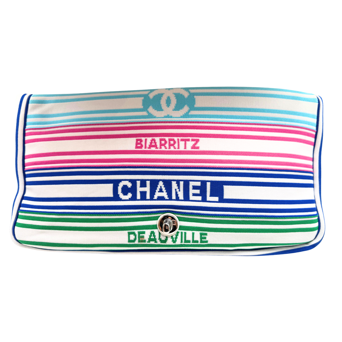 Chanel Venise Biarritz White/ Multicolor Flap bag