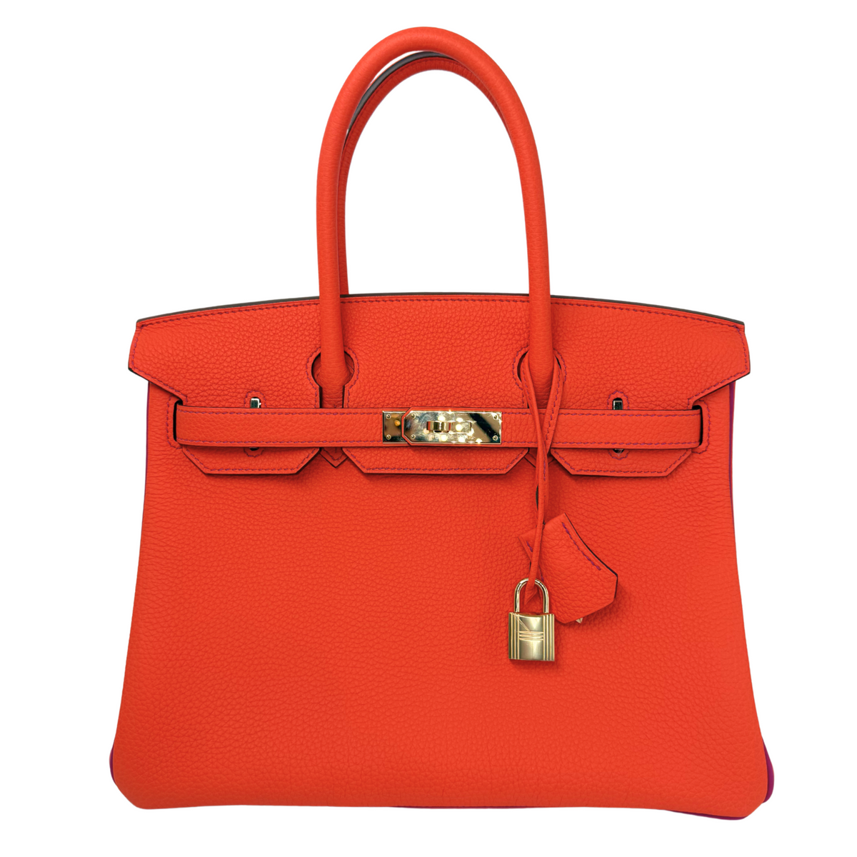 Hermes Birkin 30 HSS Orange Poppy/Anemone Togo Permabrass Hardware