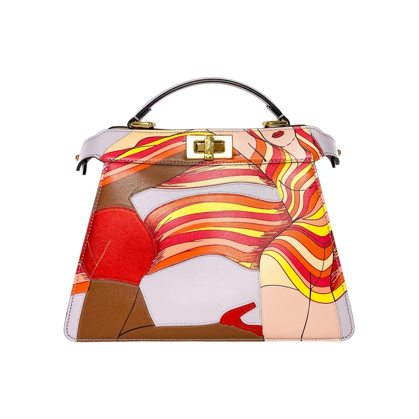 Fendi Multicolor Dancing Girls Inlay ISeeU Peekaboo