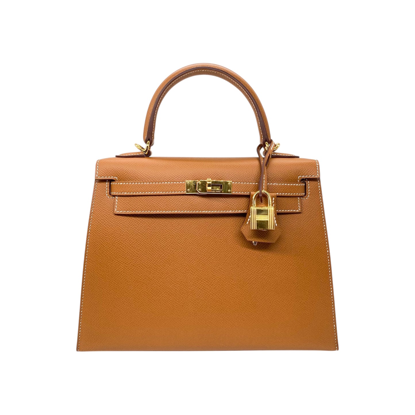 Hermes Kelly 25 Gold Epsom Gold Hardware