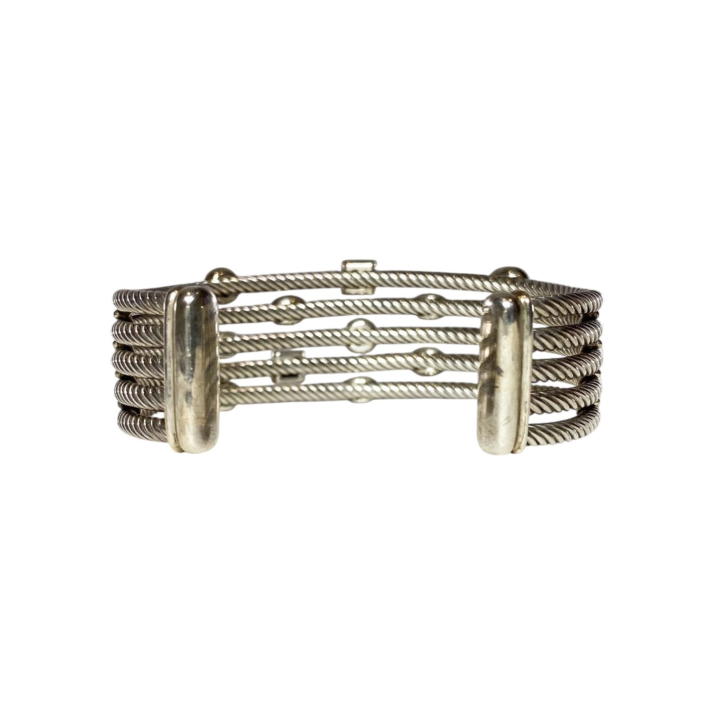 David Yurman Diamond Confetti 925 Sterling Silver Cuff