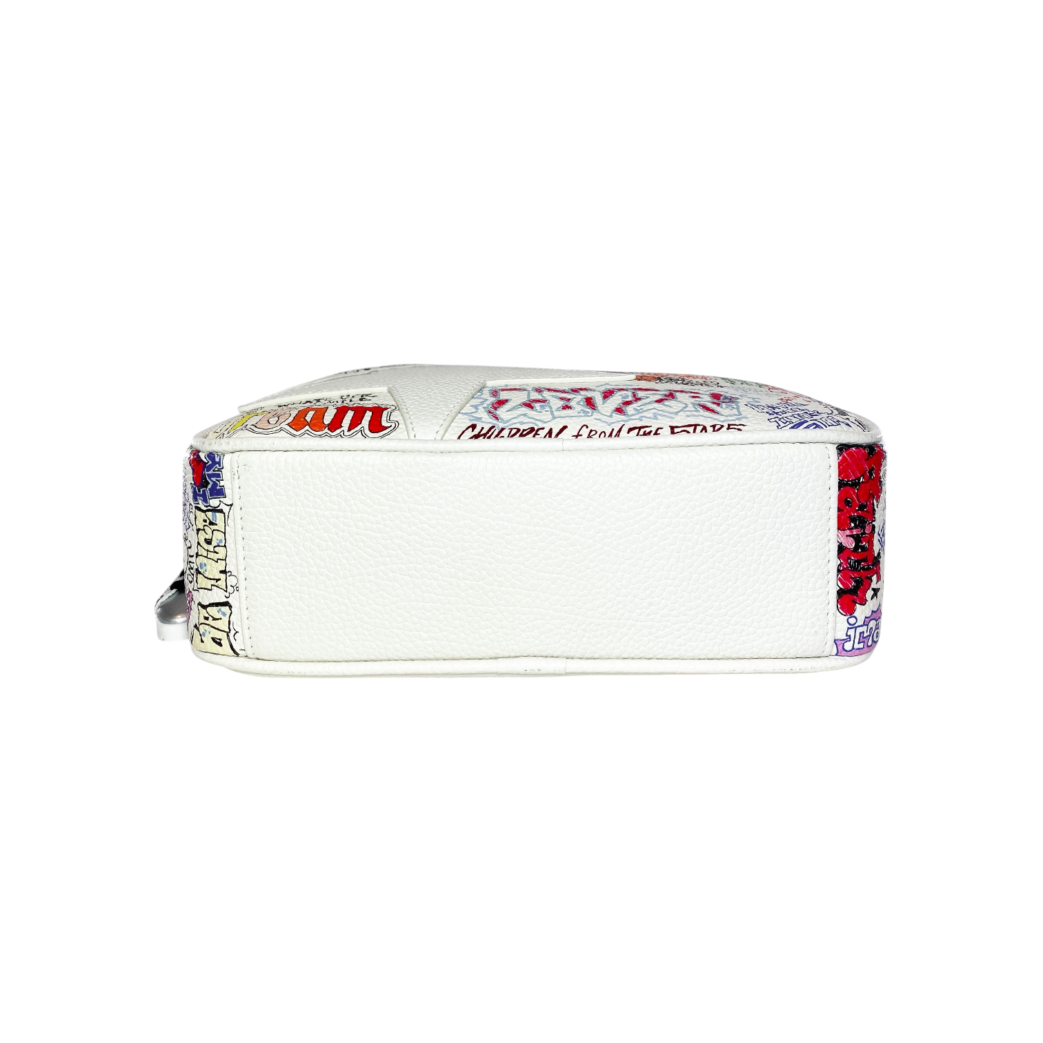 Golden Goose White Star Graffiti Camera Bag