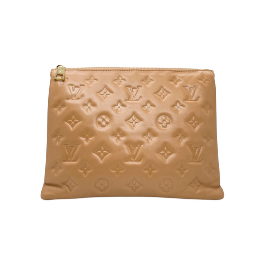 Louis Vuitton Nude Monogram Embossed Coussin