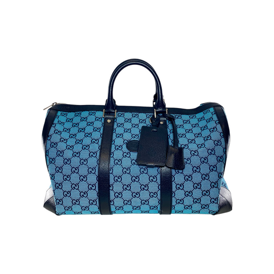Gucci Aqua Navy Supreme Duffle