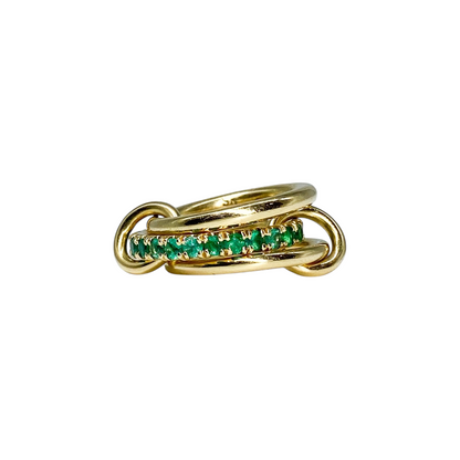 Spinelli Kilcollin Gold Emerald Petunia Ring