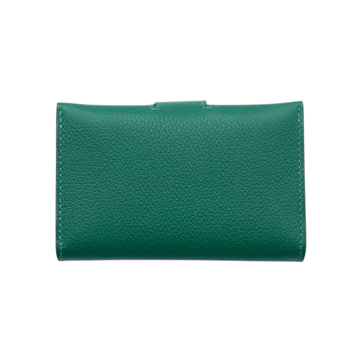 Hermes Vert Fonce Vert Moyen Card Case