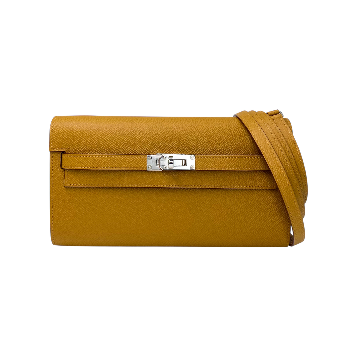Hermes Kelly To Go Sesame Epsom Palladium Hardware