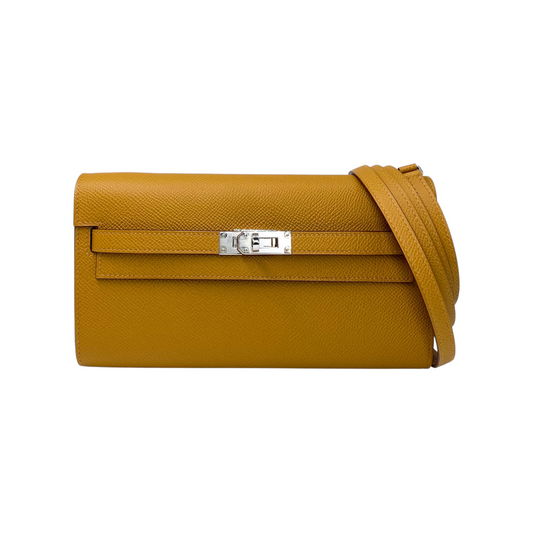 Hermes Kelly To Go Sesame Epsom Palladium Hardware