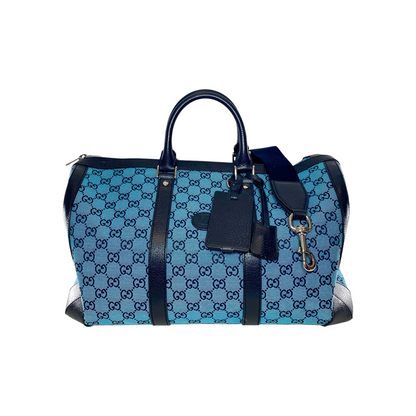 Gucci Aqua Navy Supreme Duffle