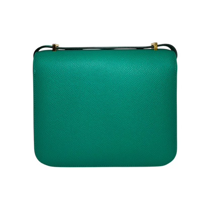 Hermes Constance 18 Vert Jade Epsom Gold Hardware