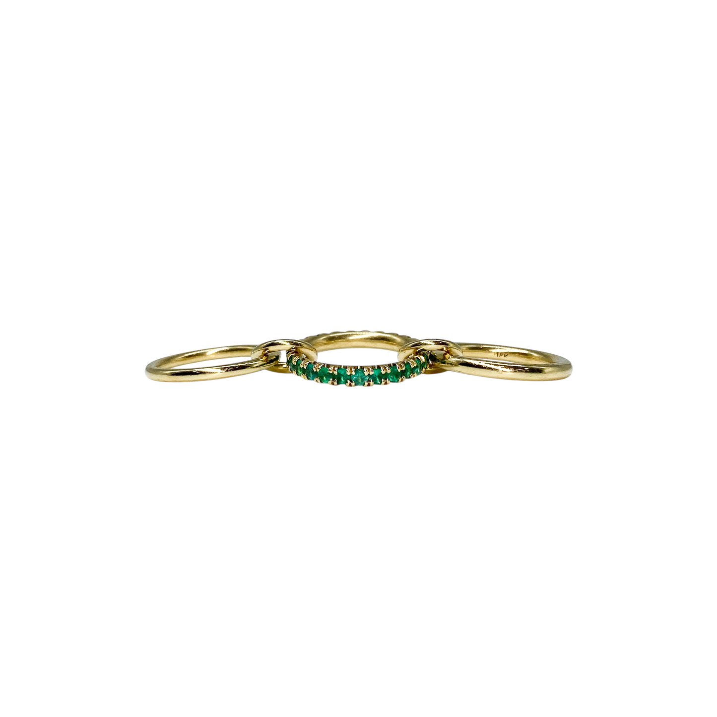Spinelli Kilcollin Gold Emerald Petunia Ring