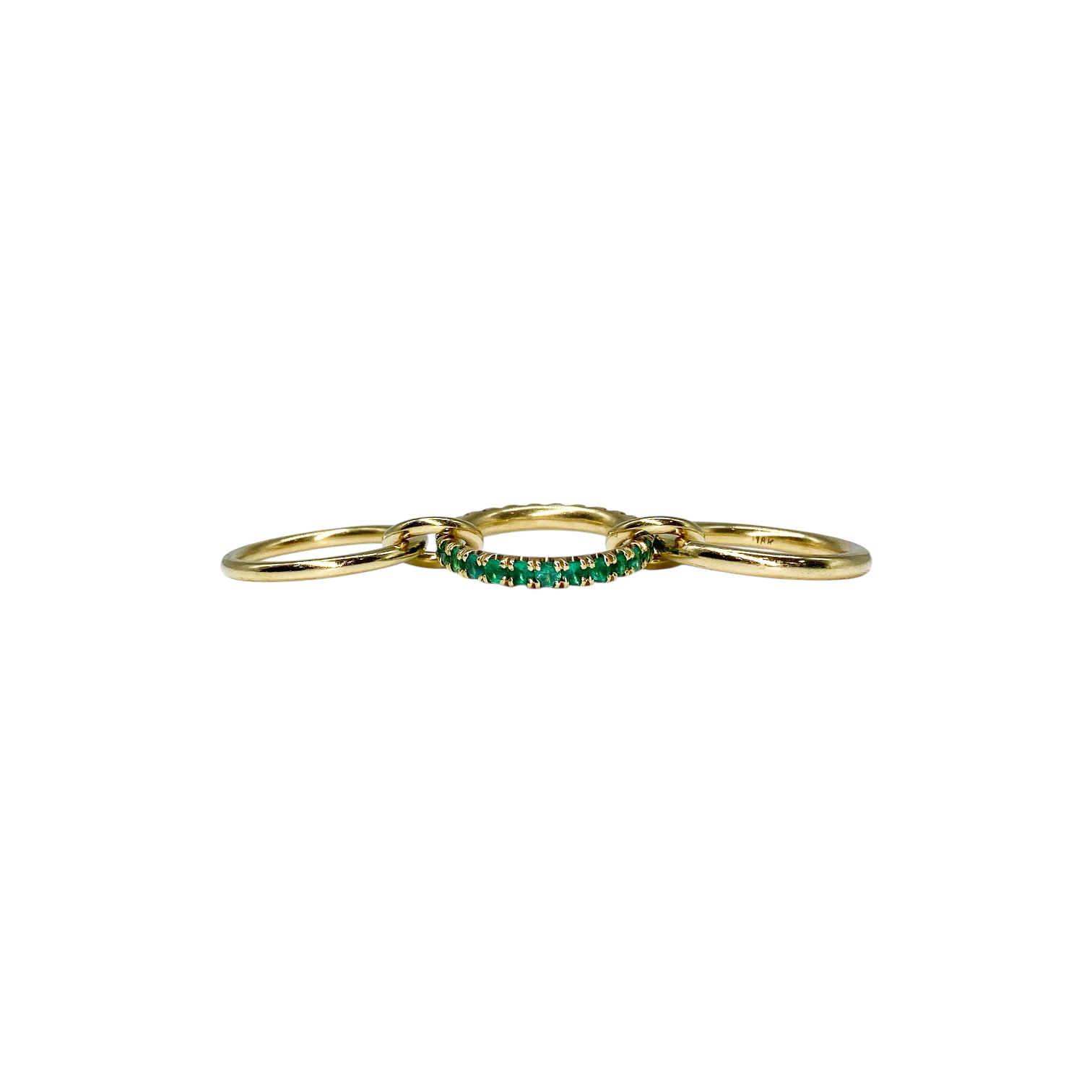 Spinelli Kilcollin Gold Emerald Petunia Ring