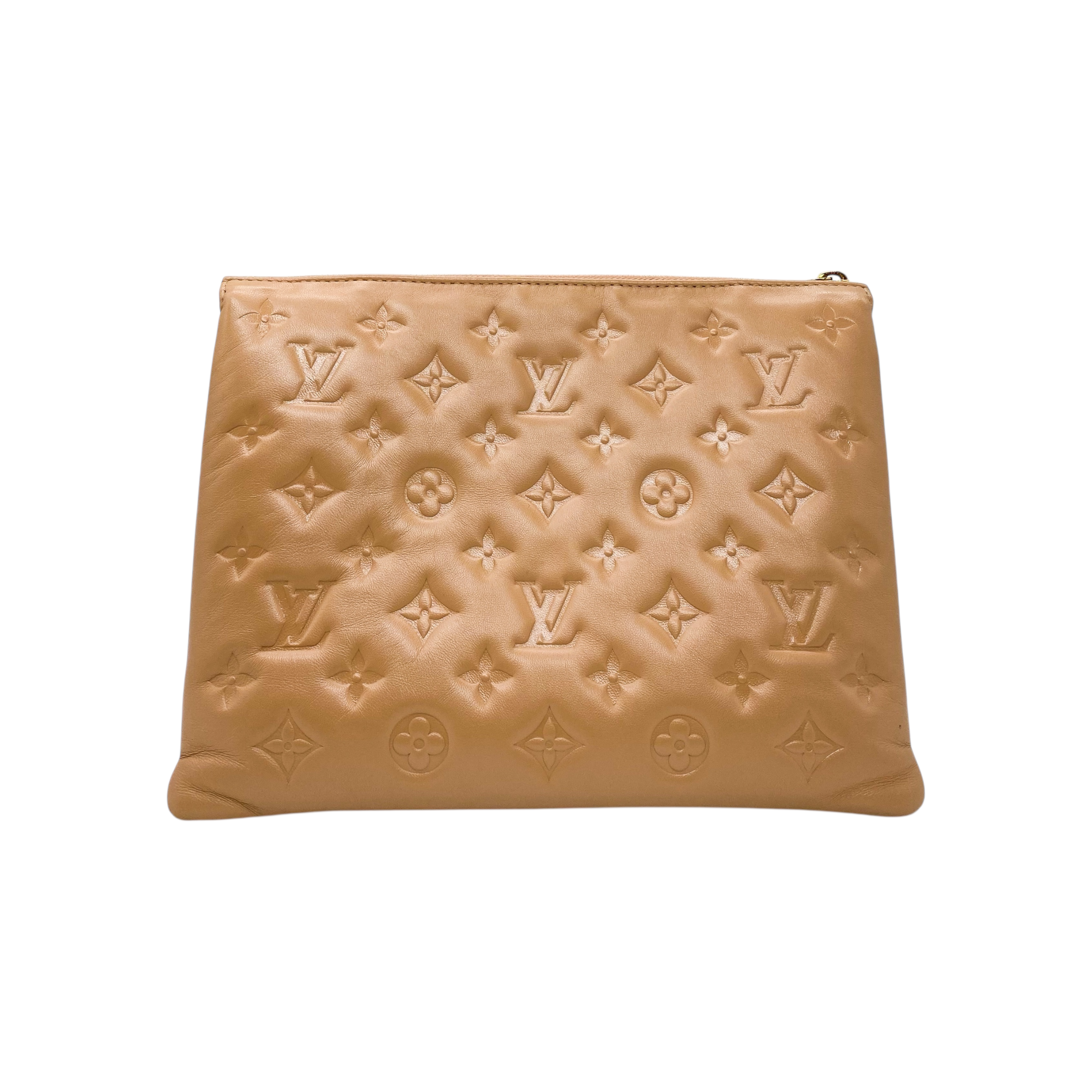 Louis Vuitton Nude Monogram Embossed Coussin