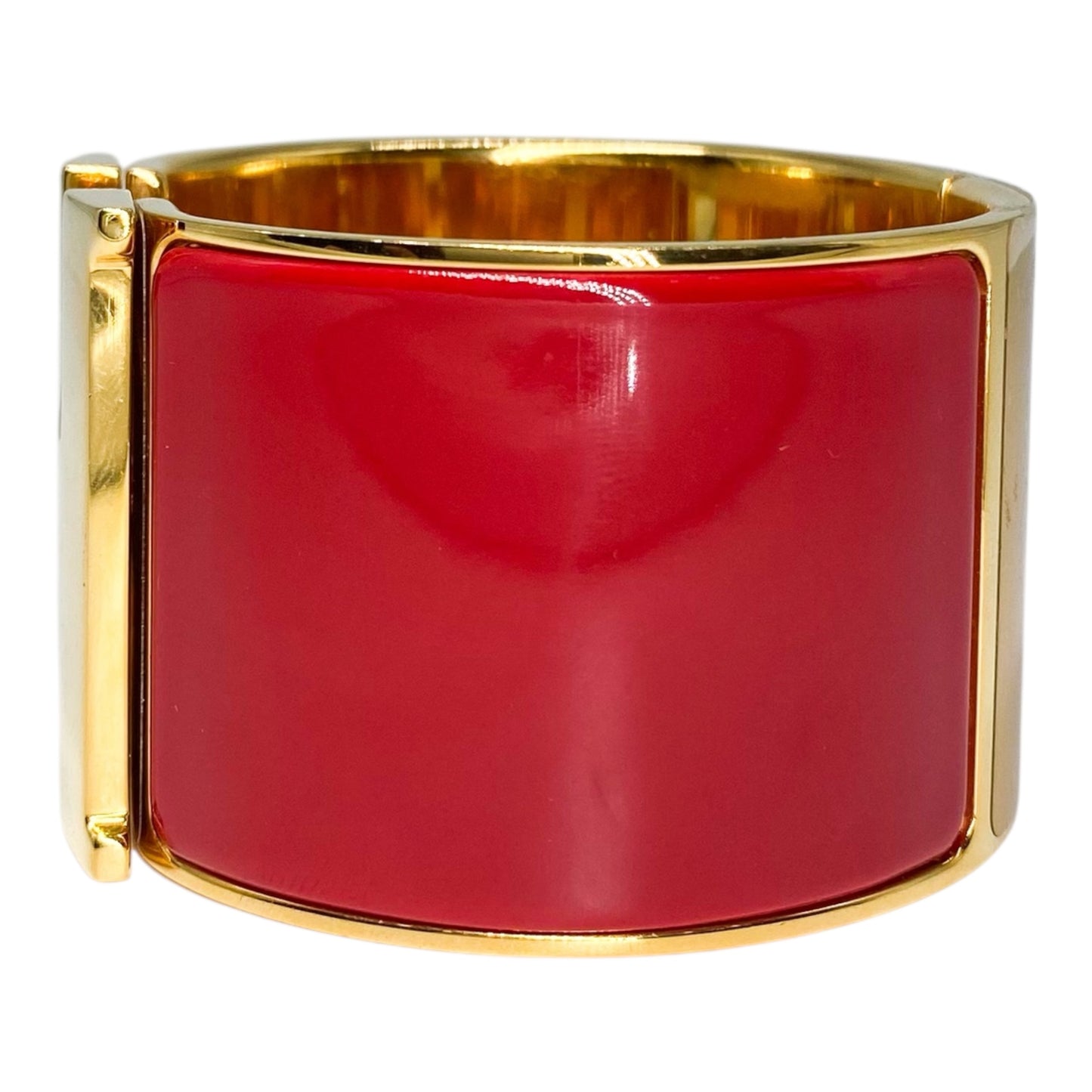Hermes Rouge Extra-Wide Clic Clac H Bracelet