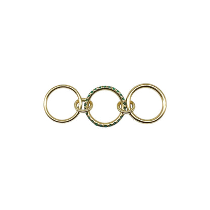 Spinelli Kilcollin Gold Emerald Petunia Ring
