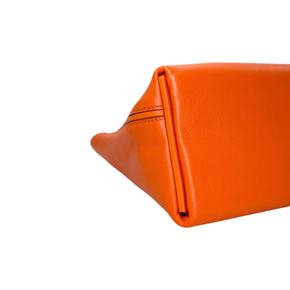 Hermes Mini 24/24 Orange Evercolor Swift Palladium Hardware 21cm