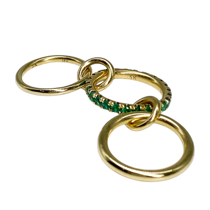 Spinelli Kilcollin Gold Emerald Petunia Ring