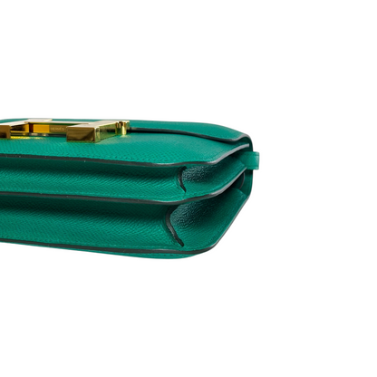 Hermes Constance 18 Vert Jade Epsom Gold Hardware