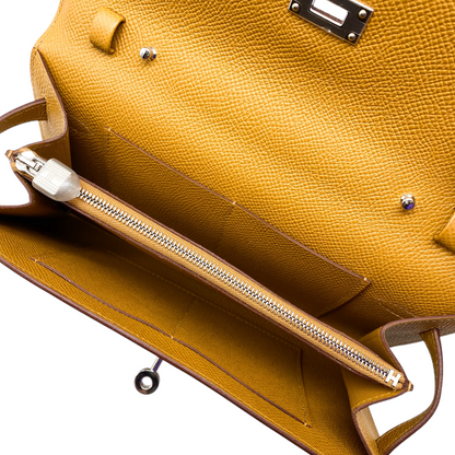 Hermes Kelly To Go Sesame Epsom Palladium Hardware