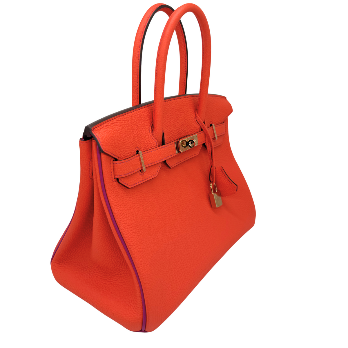 Hermes Birkin 30 HSS Orange Poppy/Anemone Togo Permabrass Hardware