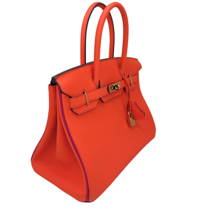 Hermes Birkin 30 HSS Orange Poppy/Anemone Togo Permabrass Hardware