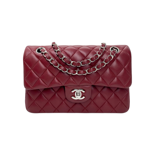 Chanel Burgundy Small Double Flap Bag