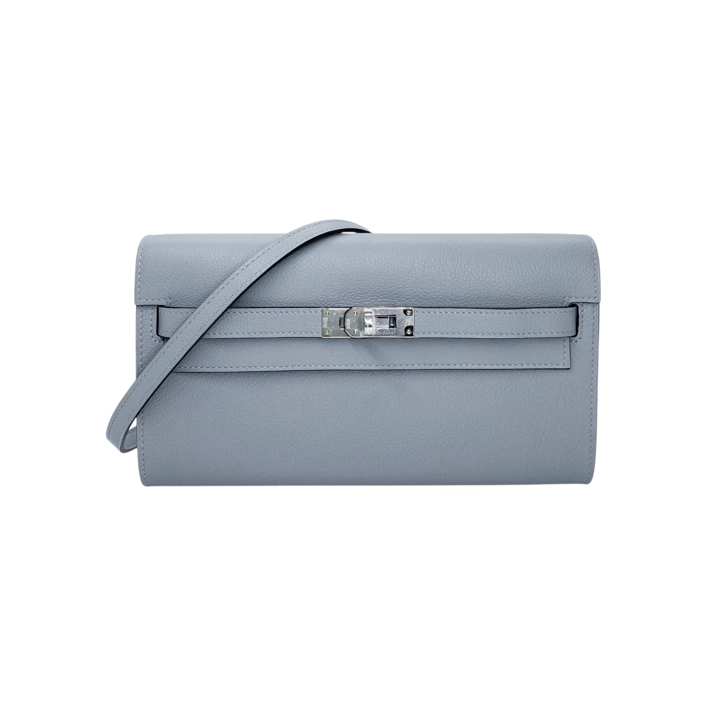 Hermes Kelly To Go Gris Pantin Evercolor Palladium Hardware