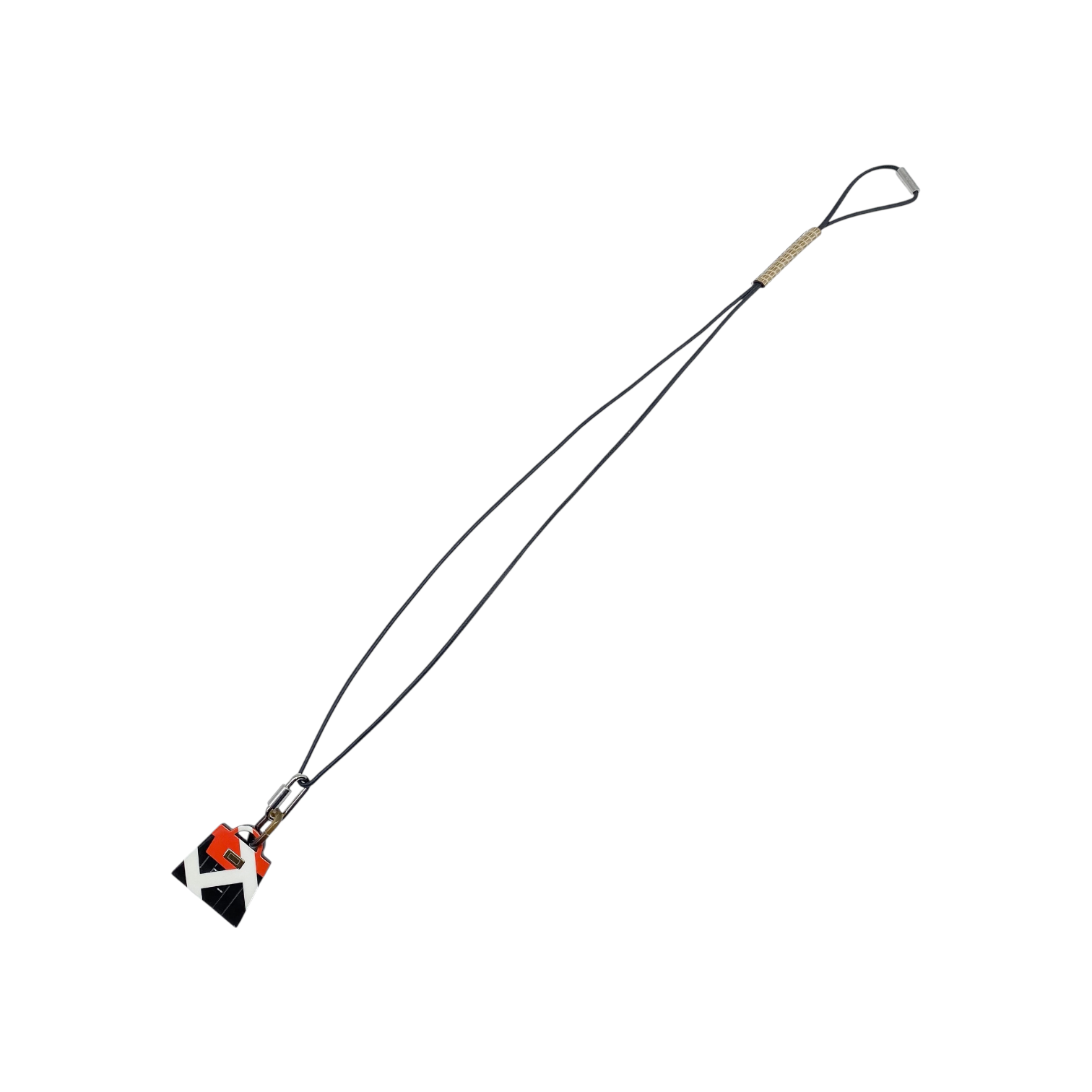 Hermes Multicolor Resin Kelly Bag Necklace